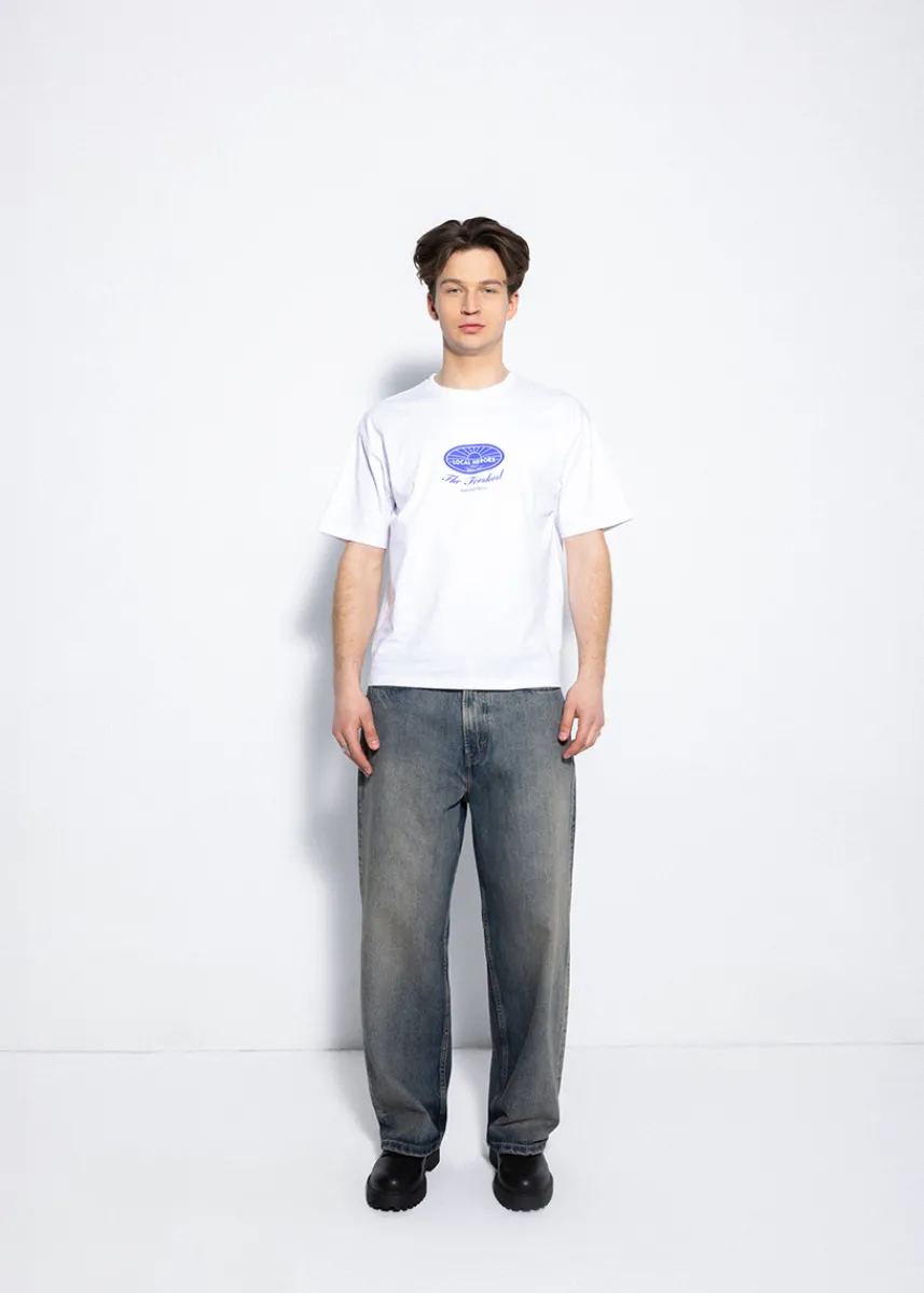 LOCAL HEROES BIAŁY T-SHIRT FRESH STUFF