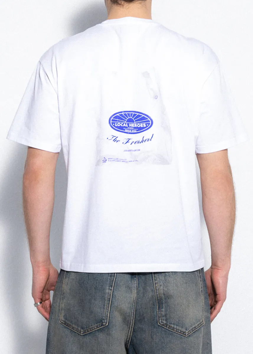 LOCAL HEROES BIAŁY T-SHIRT FRESH STUFF