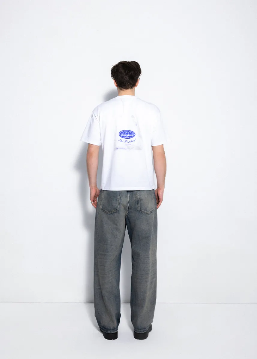 LOCAL HEROES BIAŁY T-SHIRT FRESH STUFF