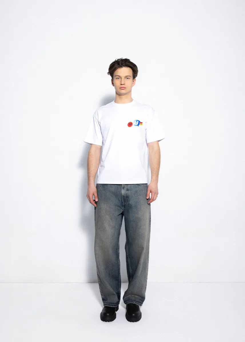 LOCAL HEROES BIAŁY T-SHIRT LH TEAM
