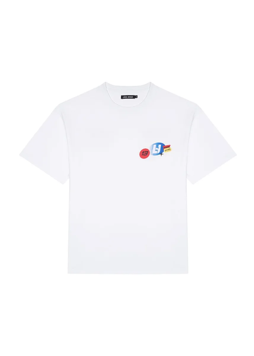 LOCAL HEROES BIAŁY T-SHIRT LH TEAM