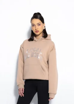 LOCAL HEROES BLUZA AURA RHINESTONES LATTE