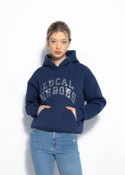LOCAL HEROES BLUZA AURA RHINESTONES NIEBIESKA