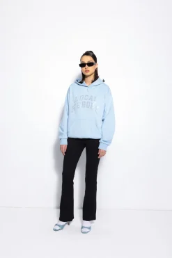 LOCAL HEROES BLUZA AURA RHINESTONES POWDER BLUE
