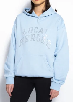 LOCAL HEROES BLUZA AURA RHINESTONES POWDER BLUE