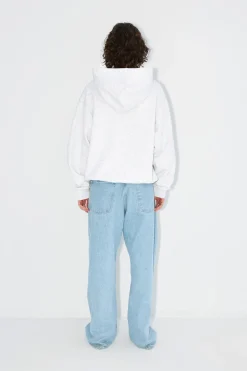 LOCAL HEROES BLUZA AURA SZARA Z RÓZOWO-LAWENDOWYM NAPISEM
