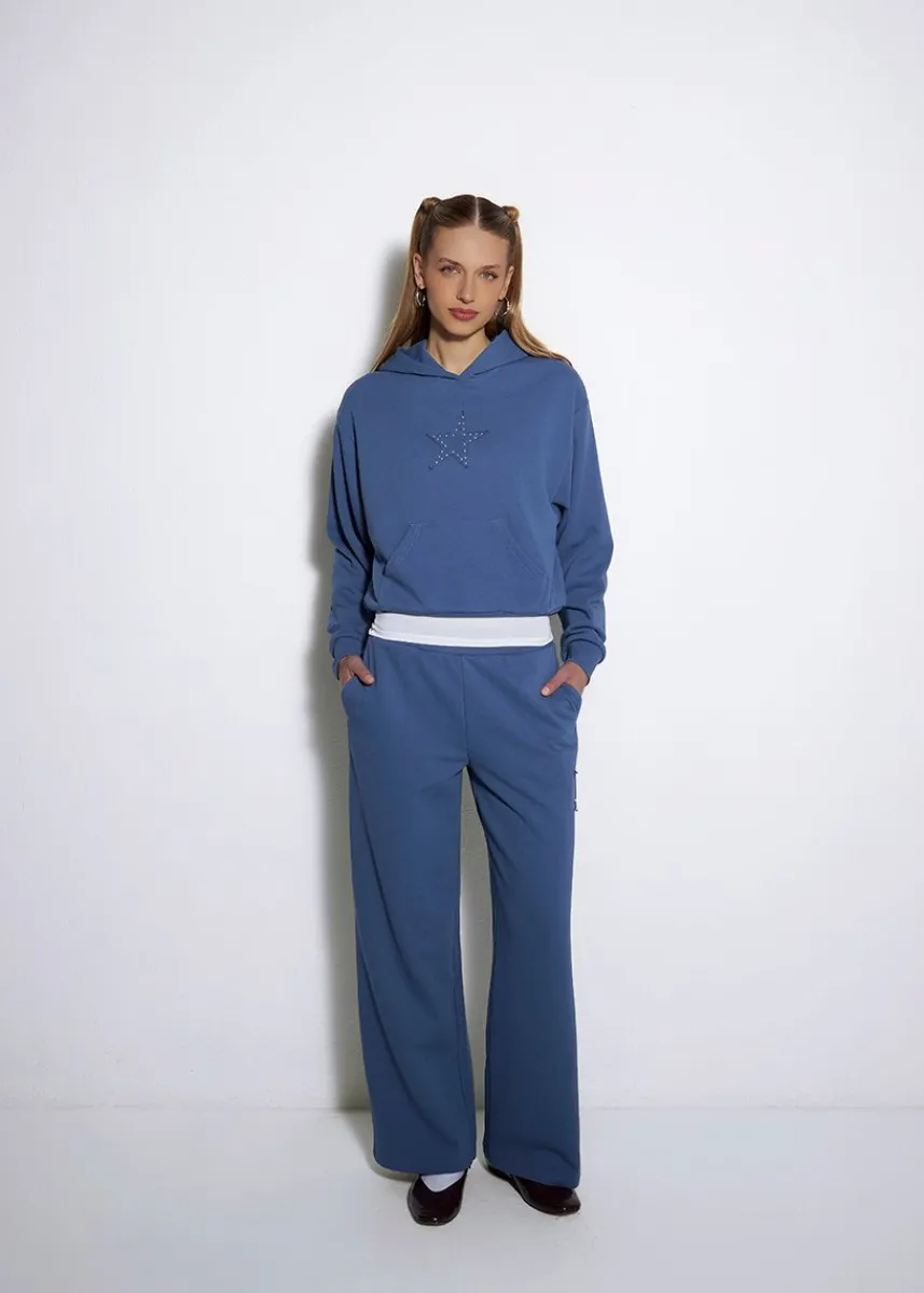 LOCAL HEROES BLUZA DAMSKA LOCAL STAR NIEBIESKA