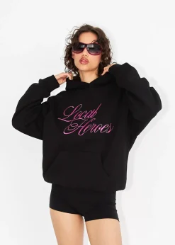 LOCAL HEROES BLUZA LH BLUSH CZARNA