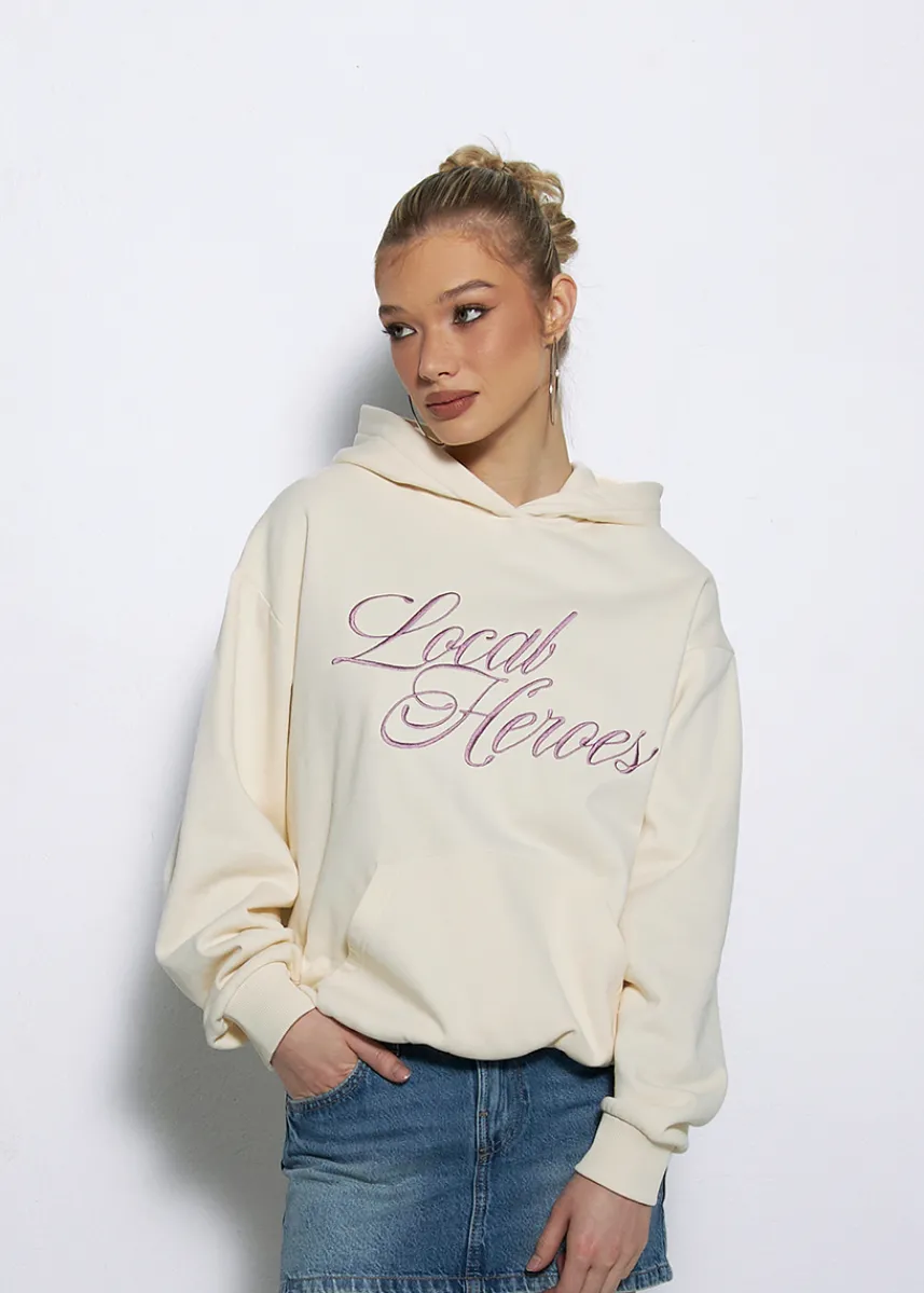 LOCAL HEROES BLUZA LH BLUSH KREMOWA