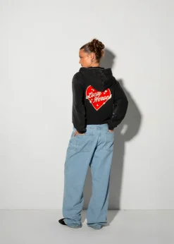 LOCAL HEROES BLUZA LOVE MOTEL ROZPINANA CZARNA