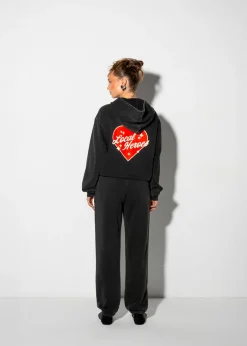 LOCAL HEROES BLUZA LOVE MOTEL ROZPINANA CZARNA