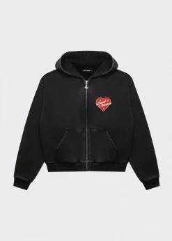 LOCAL HEROES BLUZA LOVE MOTEL ROZPINANA CZARNA