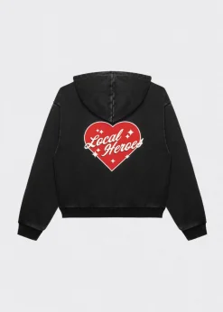 LOCAL HEROES BLUZA LOVE MOTEL ROZPINANA CZARNA