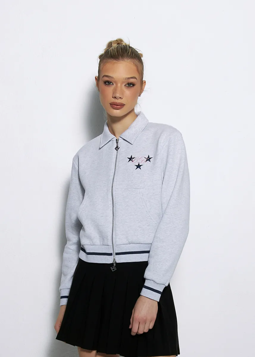 LOCAL HEROES BLUZA ROZPINANA ALL STAR SZARA