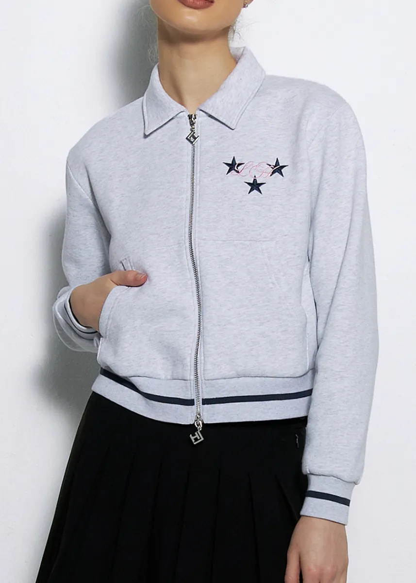LOCAL HEROES BLUZA ROZPINANA ALL STAR SZARA