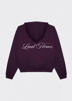 LOCAL HEROES BLUZA ROZPINANA BLUSH BORDOWA