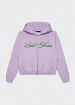 LOCAL HEROES BLUZA ROZPINANA BLUSH GLITTER FIOLETOWA