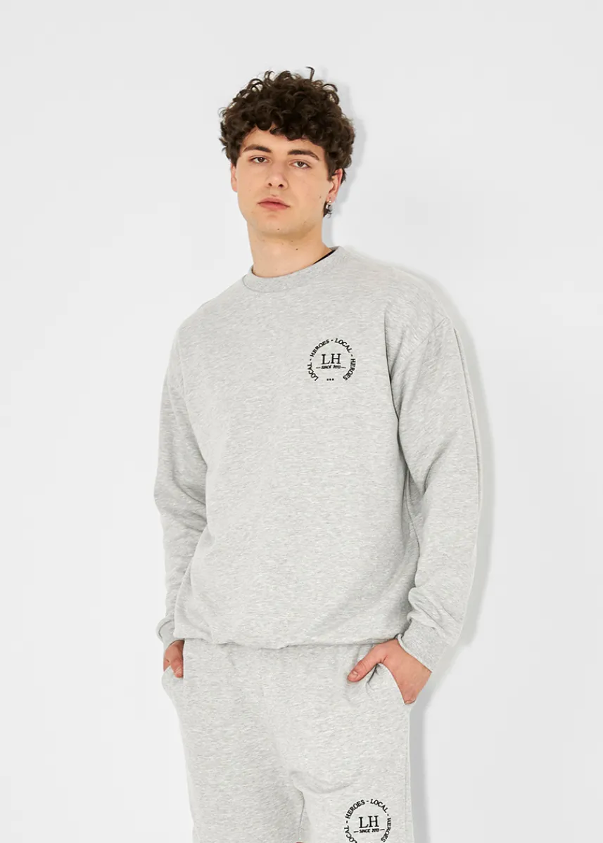 LOCAL HEROES LH CLUB DARK GREY SWEATSHIRT MENS