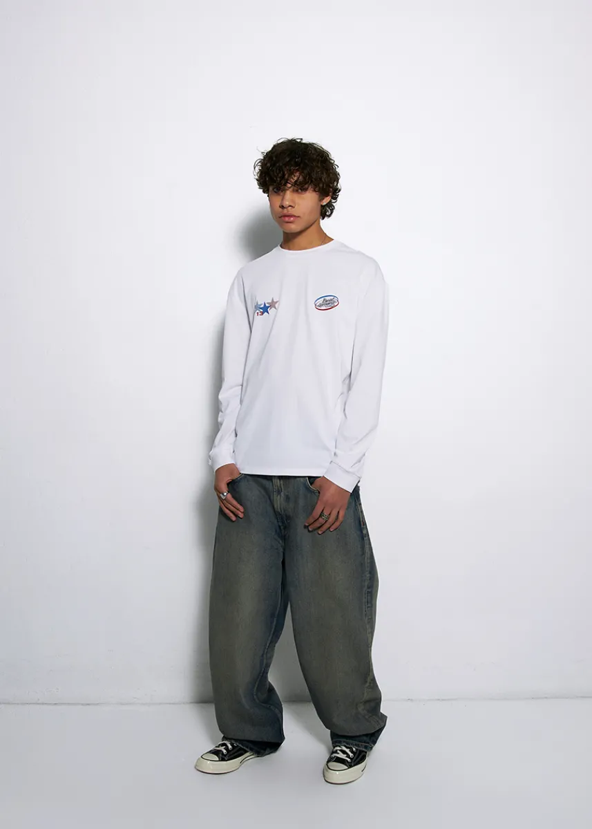 LOCAL HEROES LONGSLEEVE ALL STAR BIAŁY