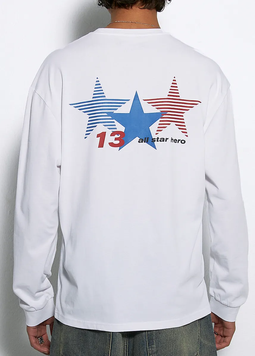 LOCAL HEROES LONGSLEEVE ALL STAR BIAŁY
