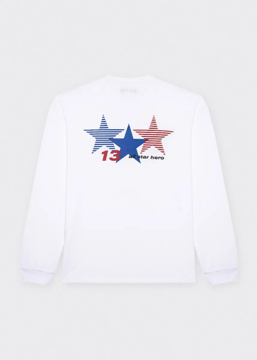 LOCAL HEROES LONGSLEEVE ALL STAR BIAŁY