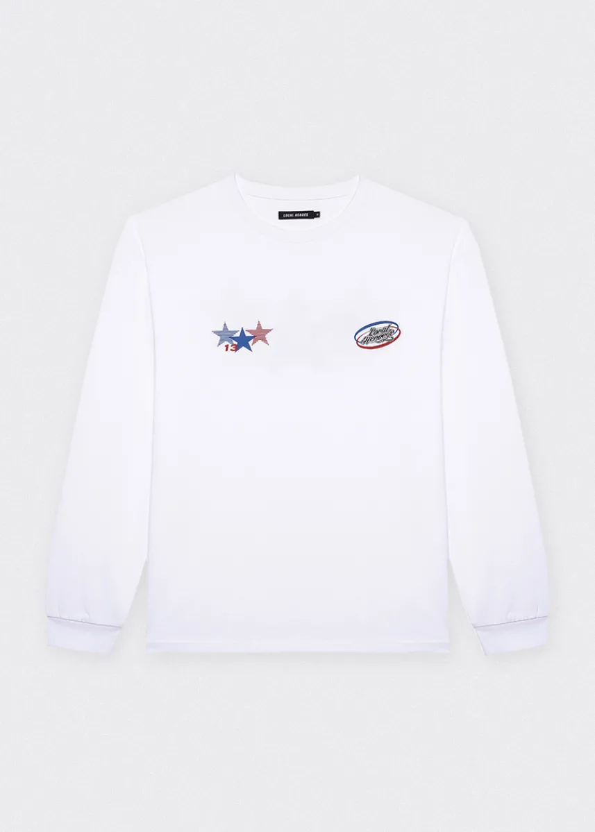 LOCAL HEROES LONGSLEEVE ALL STAR BIAŁY