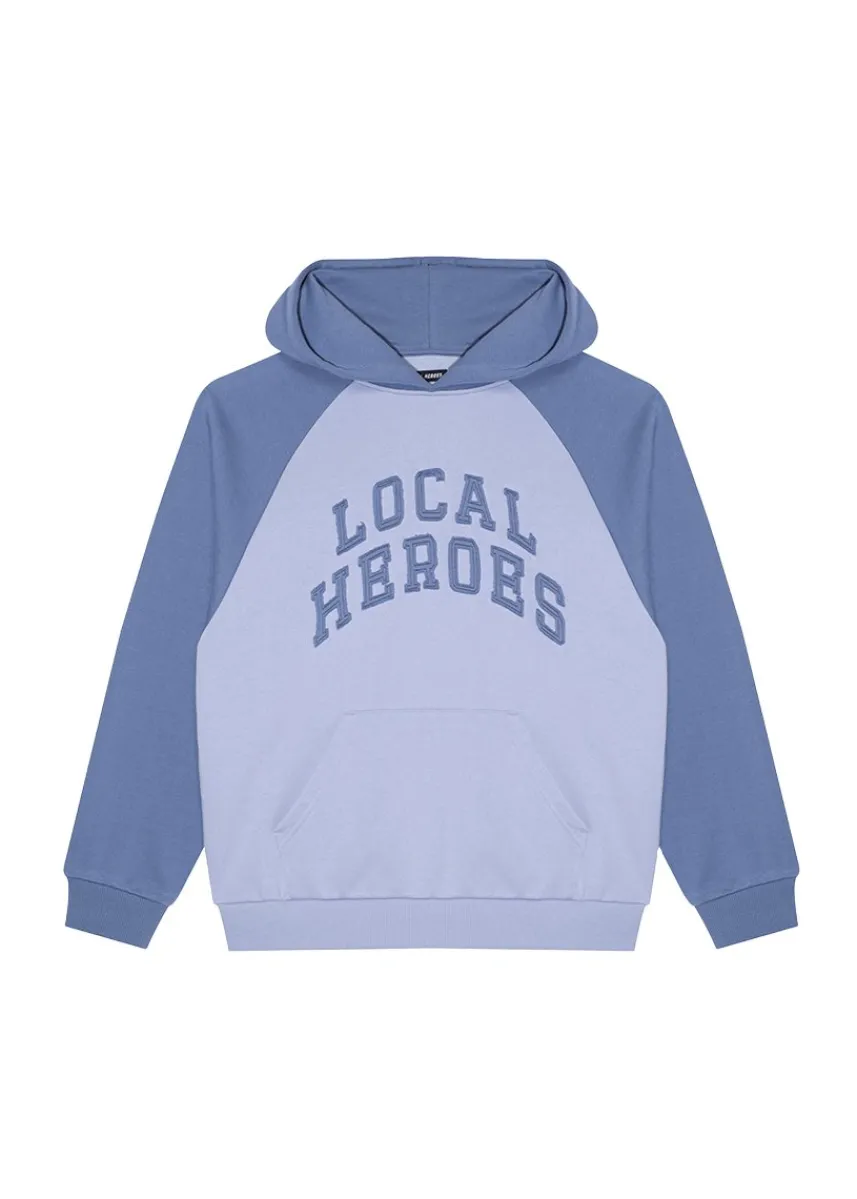 LOCAL HEROES NIEBIESKA BLUZA Z KAPTUREM AURA