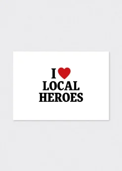 LOCAL HEROES POCZTÓWKA I HEART LH BIAŁA