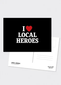 LOCAL HEROES POCZTÓWKA I HEART LH CZARNA