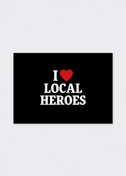 LOCAL HEROES POCZTÓWKA I HEART LH CZARNA