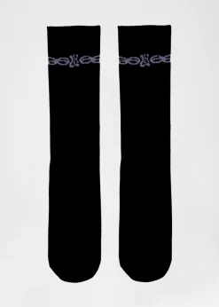 LOCAL HEROES SKARPETKI LH VIOLET TRIBAL
