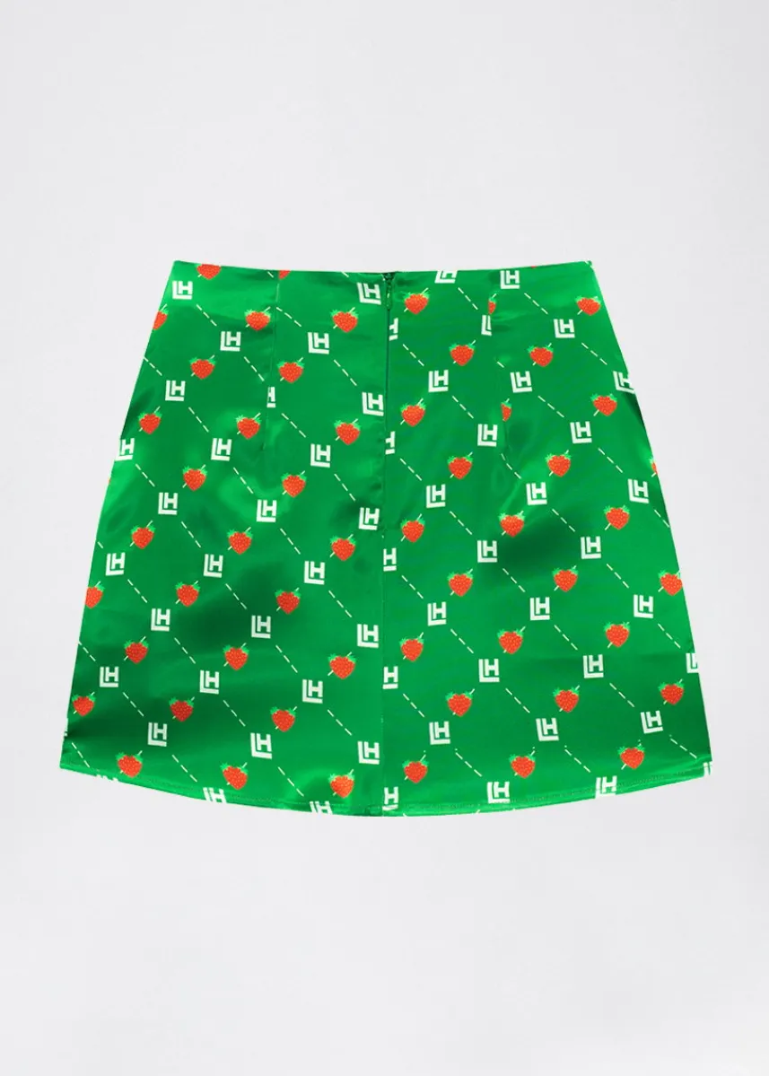 LOCAL HEROES SPÓDNICA LH MONOGRAM BERRY