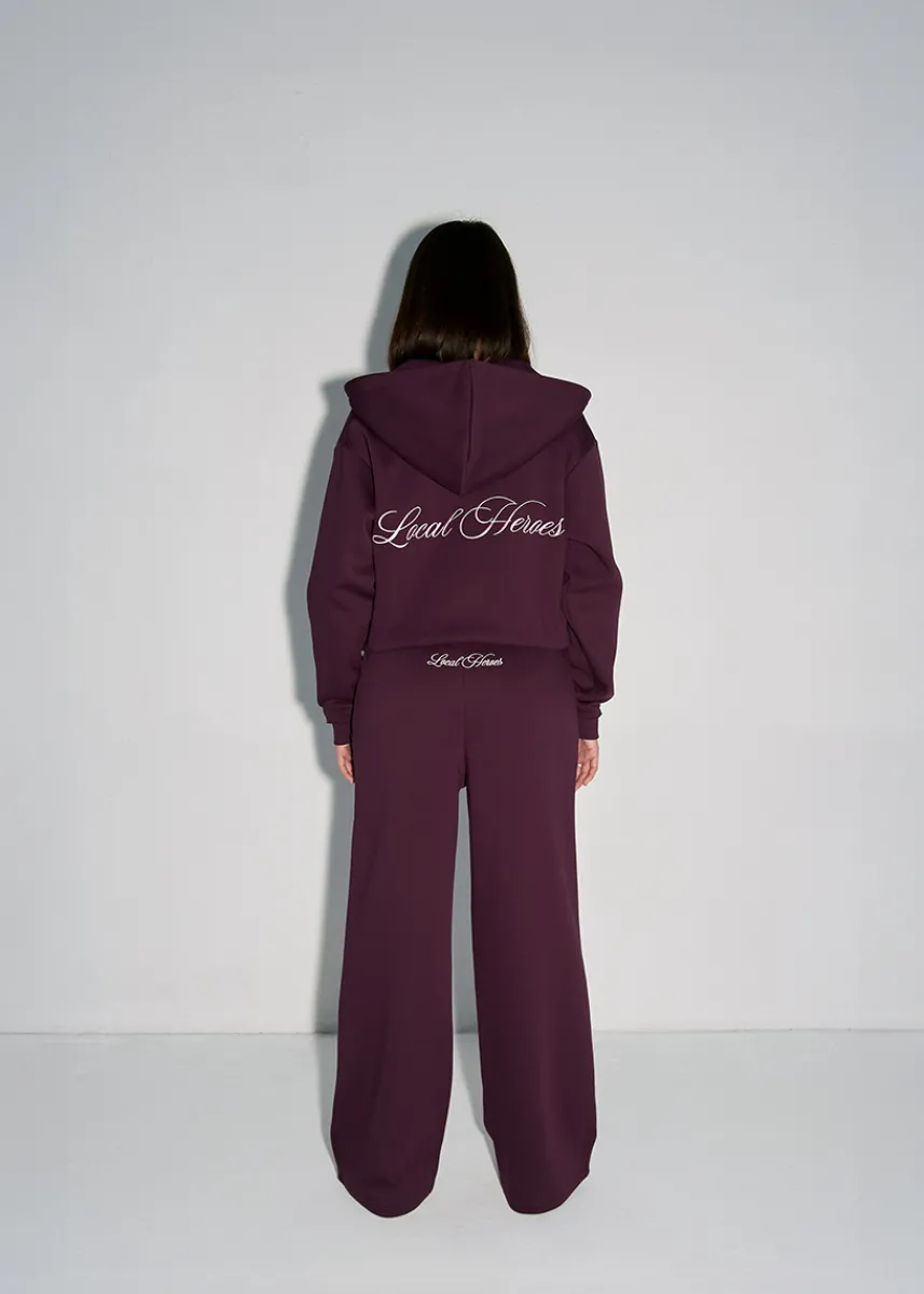 LOCAL HEROES SPODNIE BLUSH BORDOWE