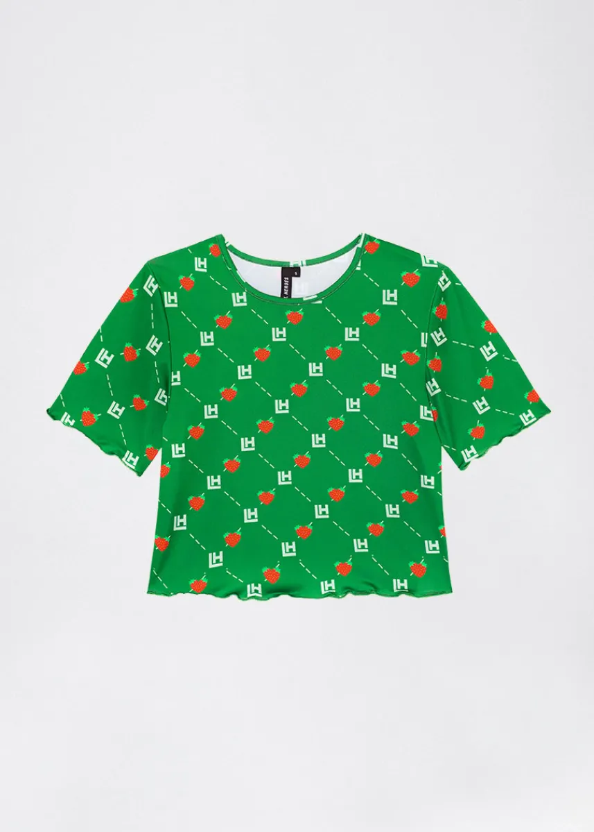LOCAL HEROES TOP LH MONOGRAM BERRY