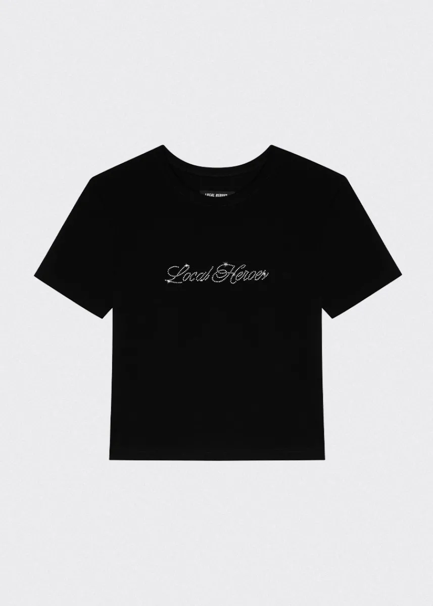 LOCAL HEROES TOP SLIM FIT LH BLUSH RHINESTONES
