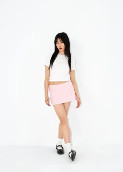 LOCAL HEROES TOP SLIM FIT LH BLUSH RHINESTONES BIAŁY